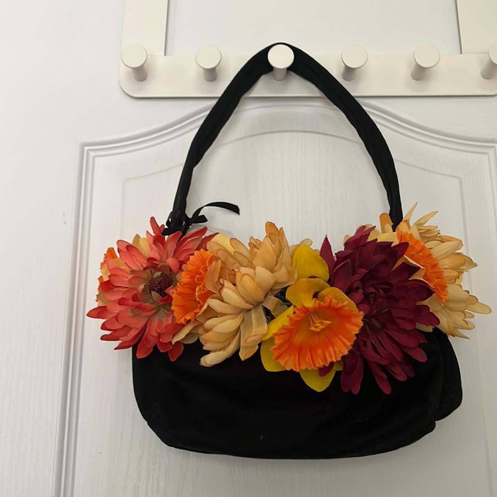 Hand-made Flowers Tote Bag